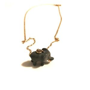 J.Crew long elephant necklace